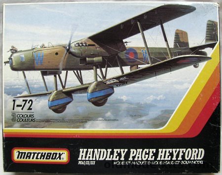 Matchbox 1/72 Handley Page HP-58 Heyford Mk.I /Mk.II / Mk.II, PK-605 plastic model kit